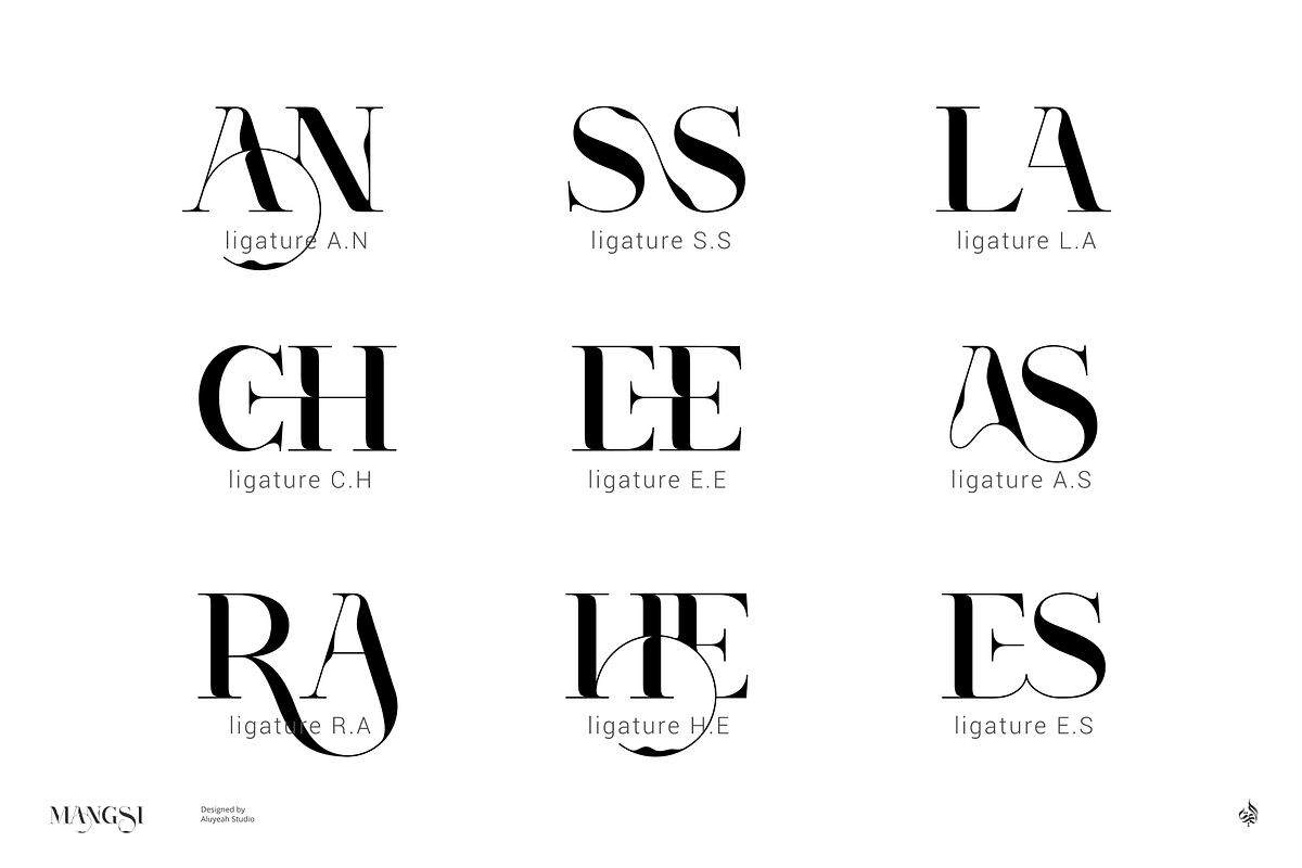 Mangsi | Inked Display Typeface, a Handwritten Font by Aluyeah Studio (Photo 8 of 16)