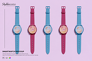 Digital Smartwatch Screen Mockup, a Wearable Device Mockup by skybluecreative (Thumbnail 1 of 2)