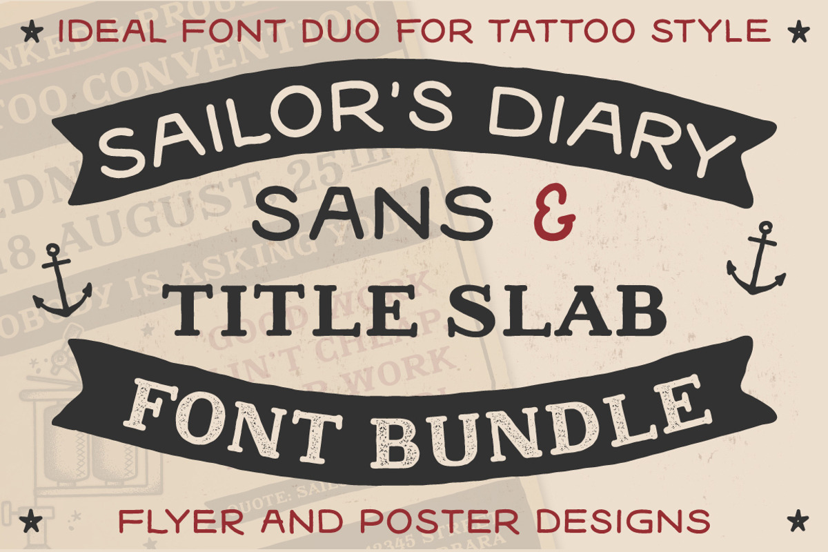 Sailors Diary Font Bundle