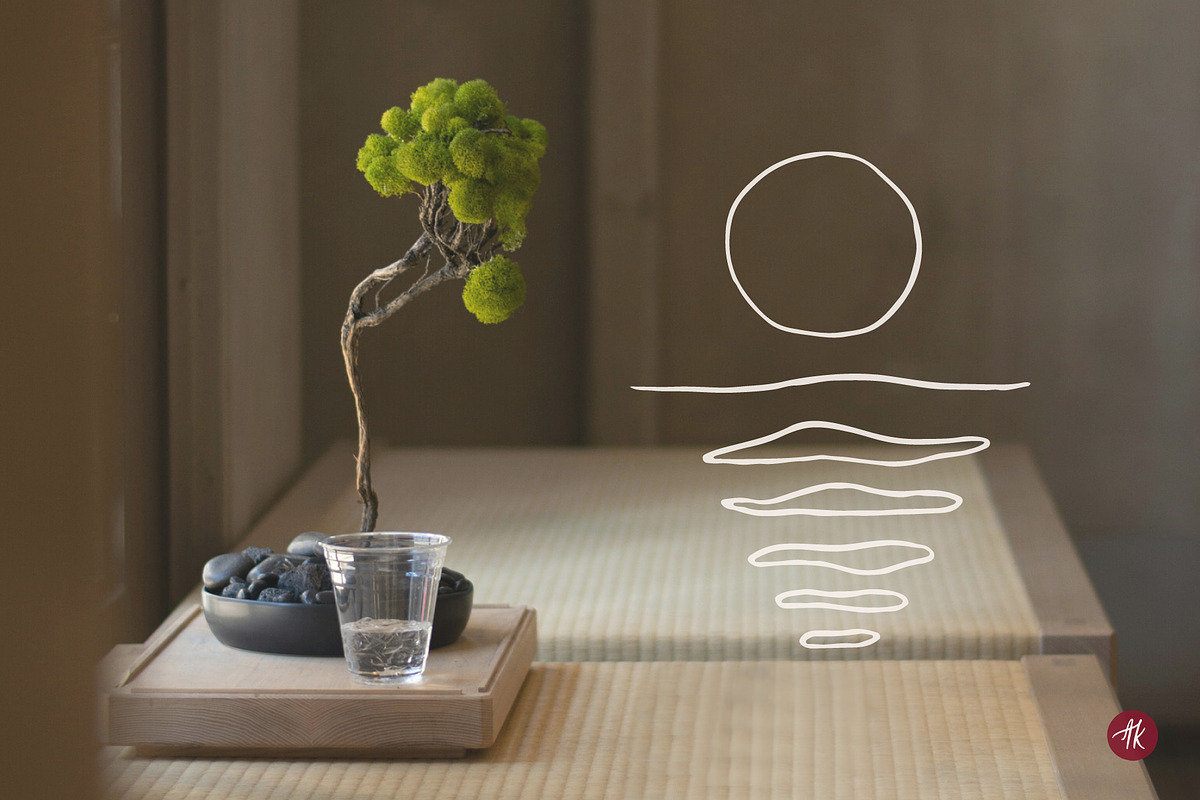Ikigai Mindful Line Art Set, an Object Illustration by Alena Koval (Photo 15 of 16)