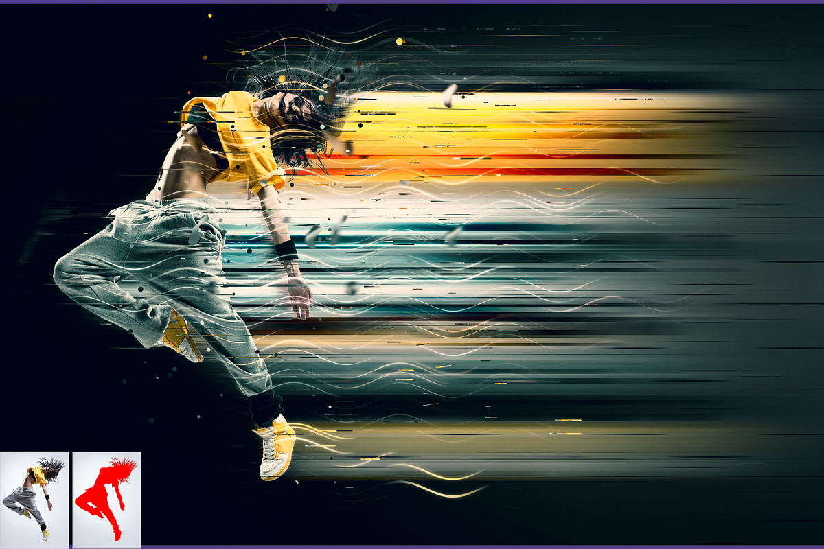 Run motion dispersion effect ACTION