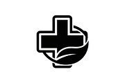 Natural Health Care Cross Icon, a Graphic by Gfx_Store (Thumbnail 9 of 10)