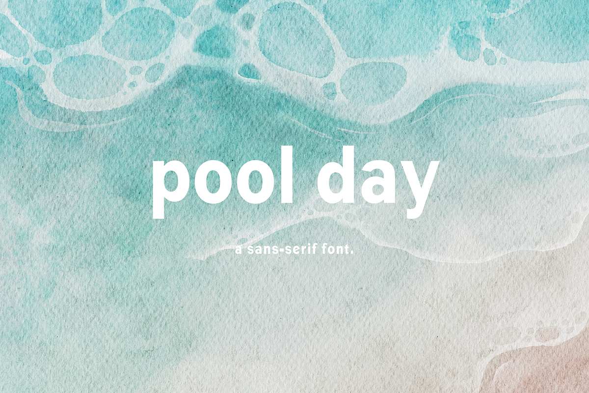 Pool Day | A Sans-Serif Font, a Font by 98 Created (Photo 1 of 7)