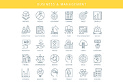 Business Outline Icons, an Outline Icon by Kalash (Thumbnail 2 of 7)