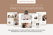 Photographer Pricing Guide Template, a Marketing Template by Gebers Marketing & Design (Thumbnail 1 of 5)