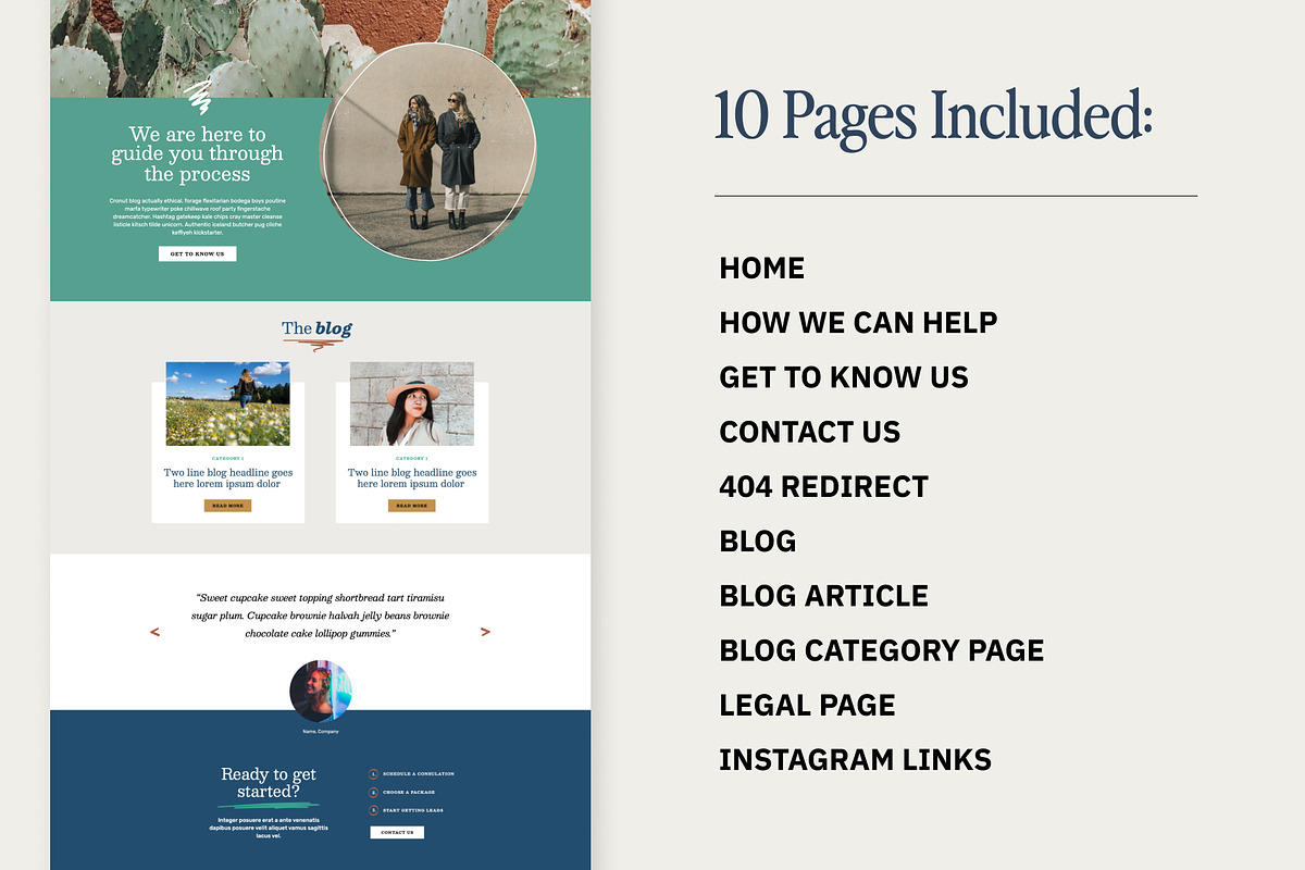 Showit template - Rio Grande, a Websites & App Template by Amanda Pena Design (Photo 2 of 6)