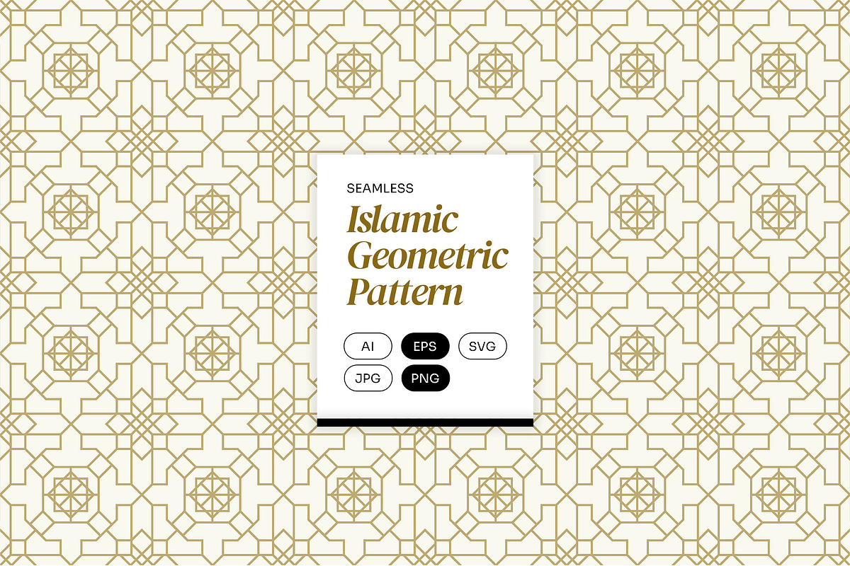 Islamic Geometric Pattern, a Pattern Graphic by Neermana