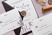 Sweet Lavender Wedding Suite, an Invitation Template by BlueRobinDesignShop (Thumbnail 3 of 5)