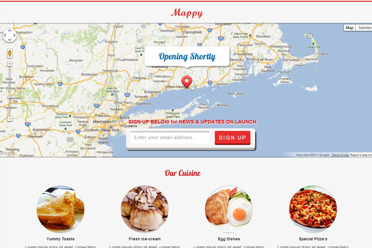 Mappy - Responsive Coming Soon, a Bootstrap Template by Responsive Business Theme