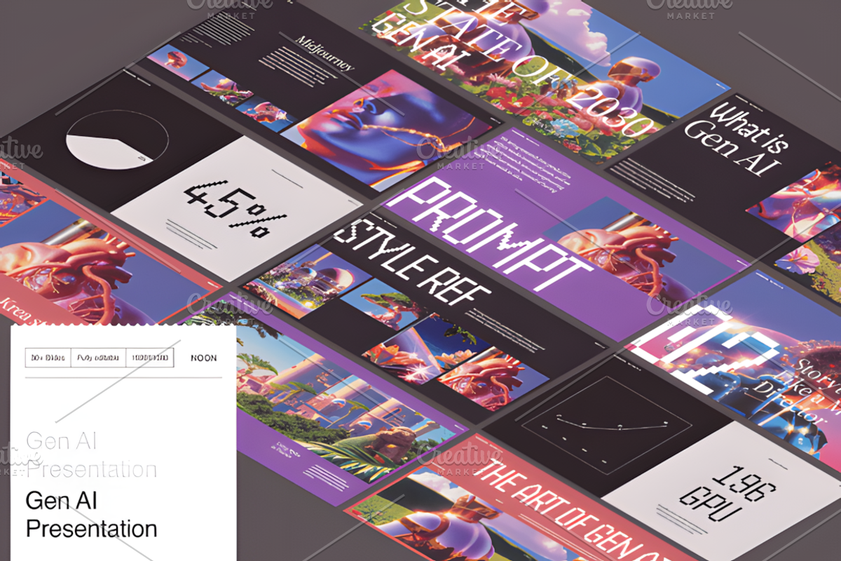Gen AI Presentation Keynote, a Presentation Template by Ink Gallery (Photo 1 of 4)