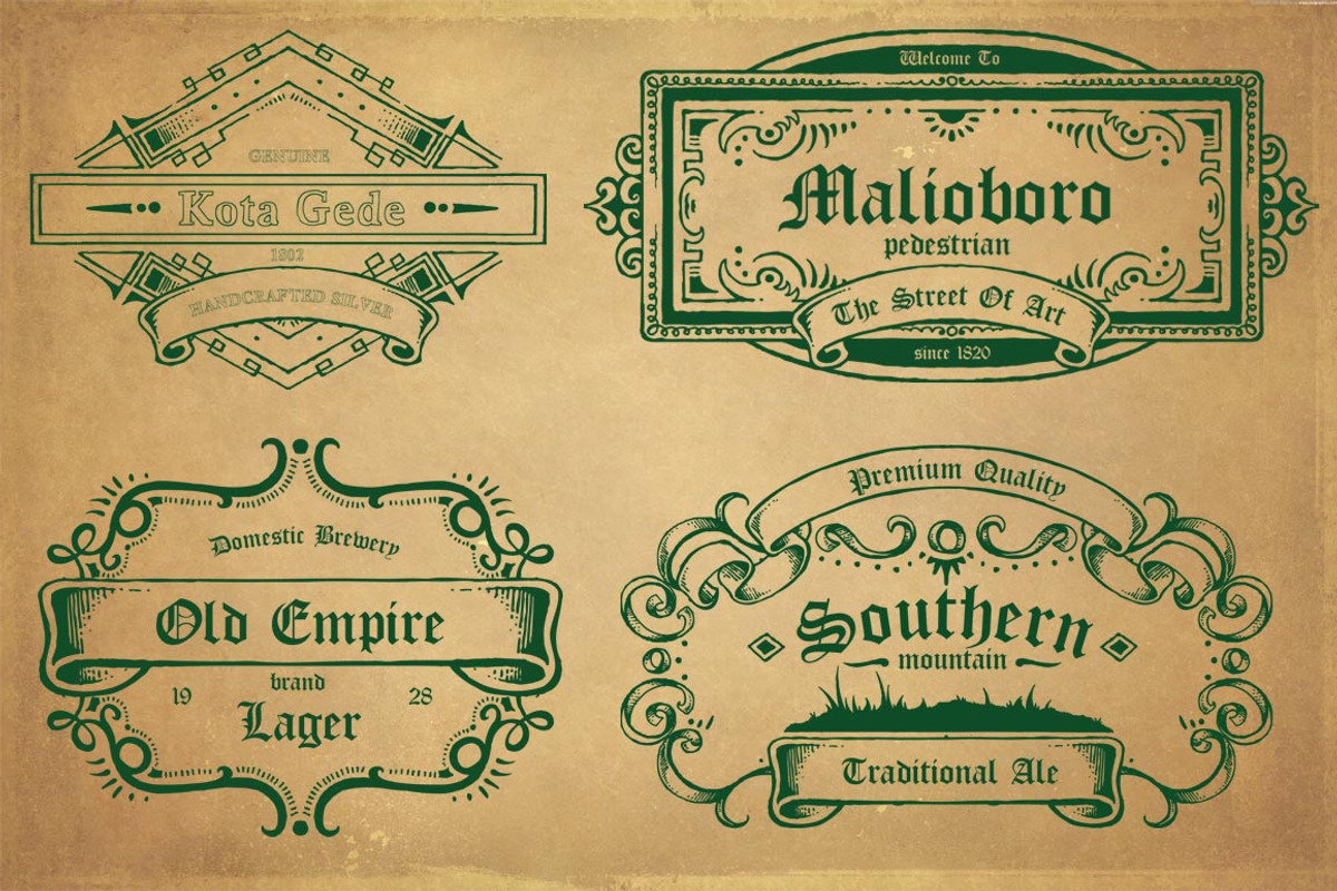 Retro Label / Insignia preview 2