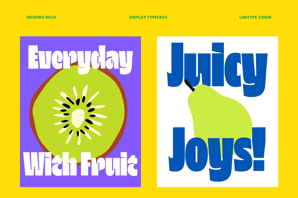 Megora - Bold Inktrap Font, a Sans Serif Font by limitype (Photo 3 of 12)