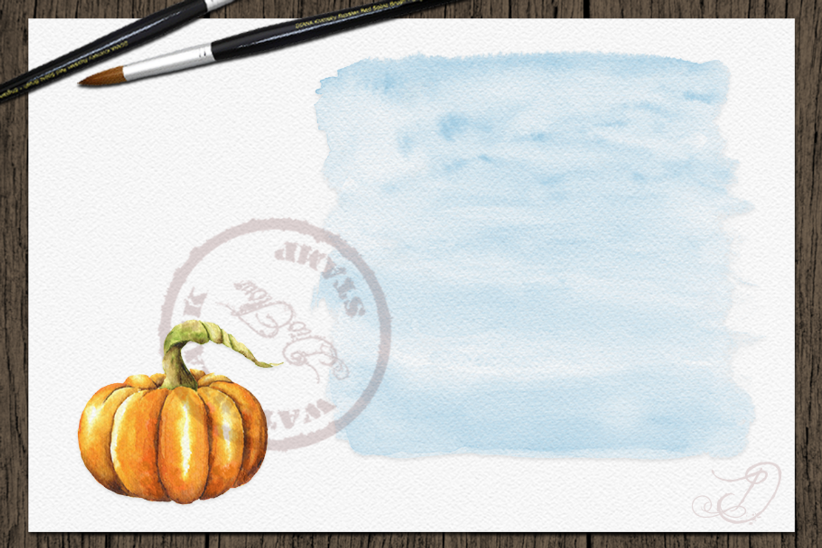 Pumpkin Truck Watercolor Clip Art, a Decorative Illustration by DioFlow (Photo 6 of 6)