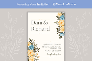 Wedding Invitation Template, a Design Template by TemplateCastleStore