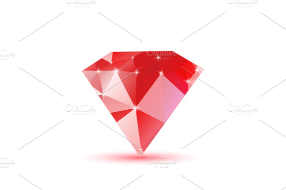 Diamond red triangular preview 2