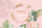 ANIMATED Watercolor Tropical & Rose, an Illustration by January Bloom (Thumbnail 11 of 11)