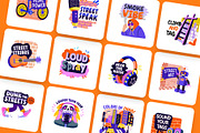 Animated Graffiti Art Stickers Set, an Emoji Icon by Creative Stall (Thumbnail 5 of 5)