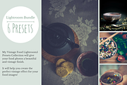 6 LR Presets Vintage Food Photos preview 2