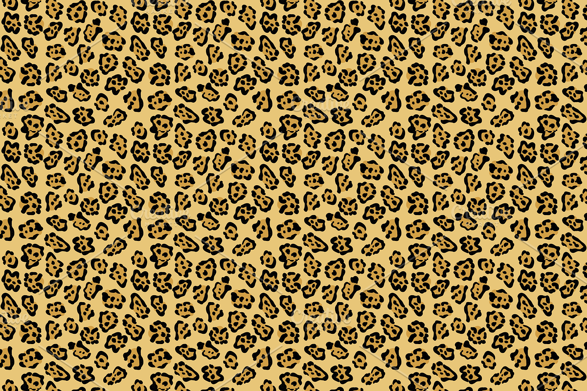 Big cat seamless pattern bundle, a Pattern Graphic by Queen of Infographics (Photo 7 of 9)