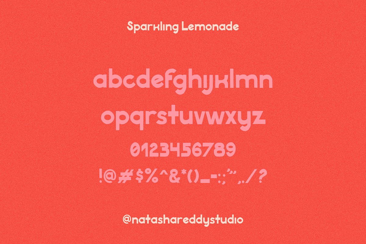SPARKLING LEMONADE by Natasha Reddy, a Sans Serif Font by Natasha Reddy Studio (Photo 3 of 7)