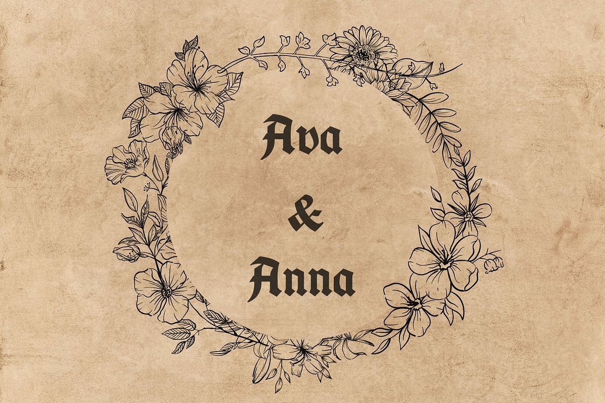 Autumn - Vintage Gothic Font, a Blackletter Font by Sk designs (Photo 3 of 9)