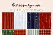 Christmas Backgrounds Frames Flowers, an Object Graphic by Yuliya Derbisheva (Thumbnail 8 of 14)