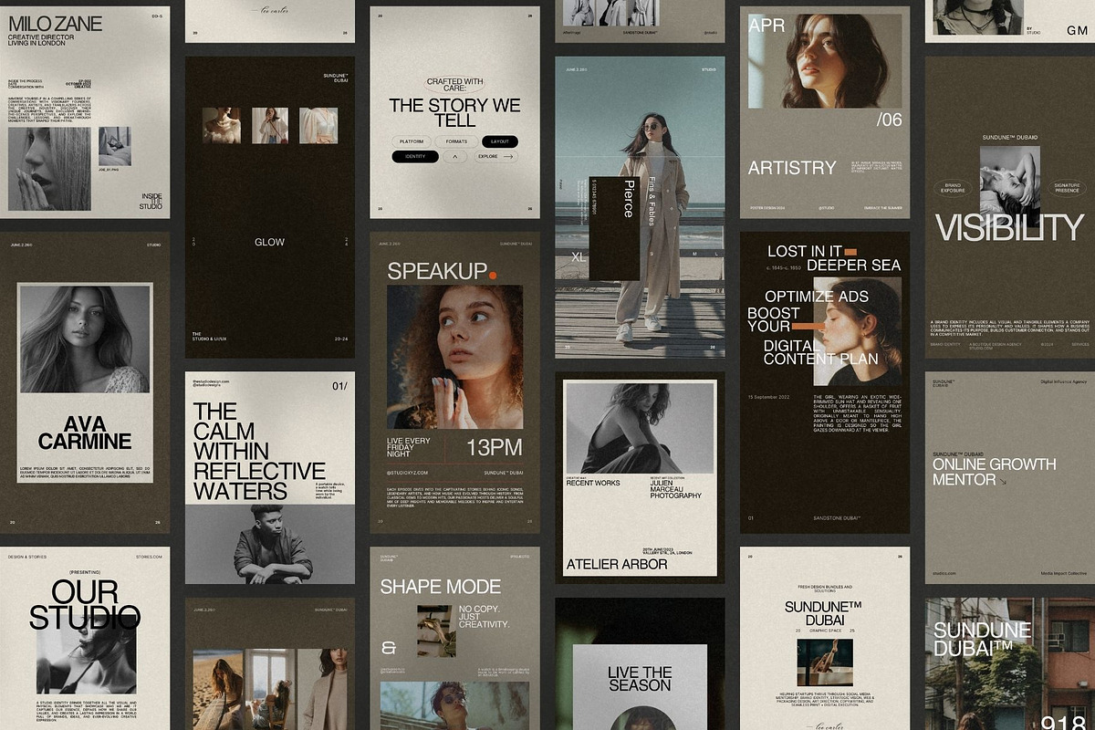 Luxury Canva Social Media Pack, a Social Media Template by Pixel Grid (Photo 4 of 9)