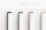 3x4 Ratio - Wooden Frame Mockup, a Print Template by The White Space Co. (Thumbnail 3 of 7)