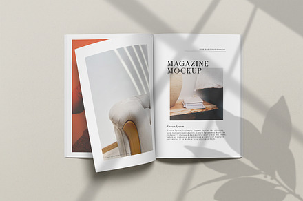 A4 Magazine Mockup Top View, a Books & Magazine Mockup by Graphic Deal
