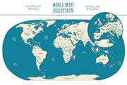 World Maps Collection, an Education Illustration by Illustrationsforteachers (Thumbnail 7 of 8)