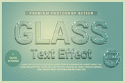 Glass Text Effect Photoshop Action