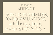 Roowgen - Elegant Swash Display, a Serif Font by Qweera Studio (Thumbnail 10 of 12)