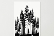 Majestic Pine Trees SVG, a Finance Illustration by Amazin_art (Thumbnail 10 of 32)