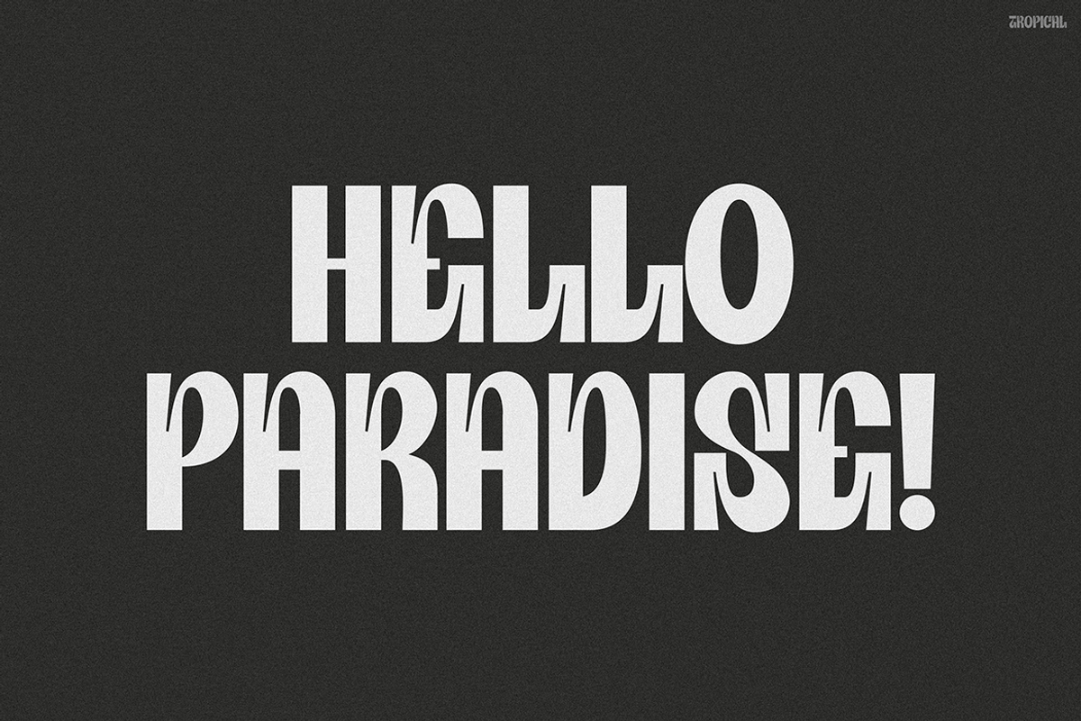 TROPICAL, a Font by Pinisi ART (Photo 6 of 10)