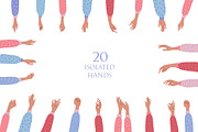 Valentine's hands - clipart bundle, a Person Illustration by Lana Sham (Thumbnail 4 of 10)