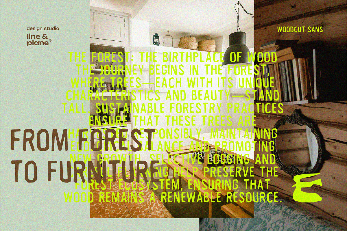 Woodcut Sans - Latine & Cyrillic, a Handwritten Font by line & plane (Photo 8 of 12)
