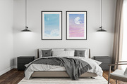 Among the Clouds watercolor set, a Wallpaper Graphic by Volha Studio (Thumbnail 10 of 12)