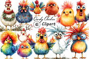 Whimsical Funny & Quirky Chicken PNG, an Illustration by Creative Art (Thumbnail 1 of 12)