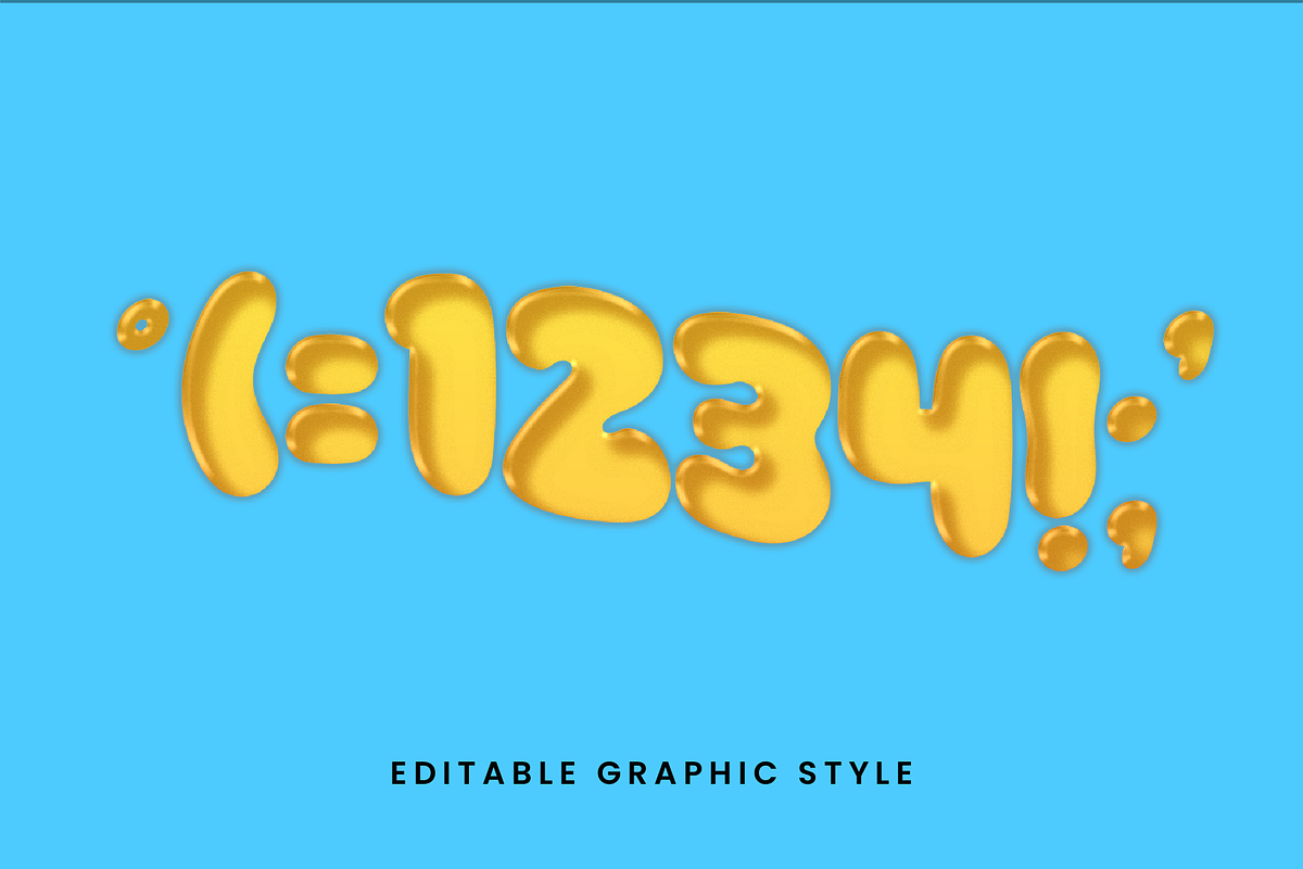 Liquid Bubble Text Effect preview 2