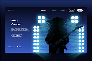 Rock Concert - Banner & Landing Page