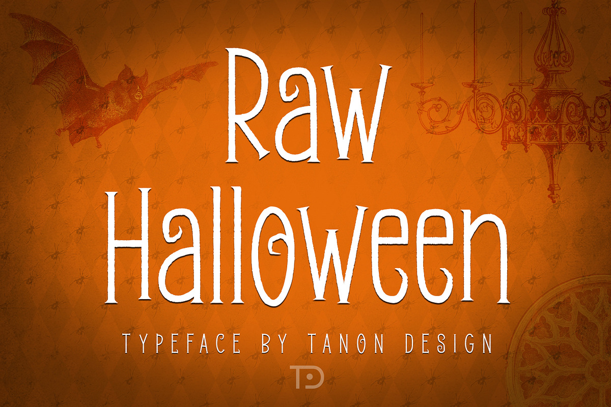 Raw Halloween Font, a Serif Font by Tanondesign (Photo 1 of 6)