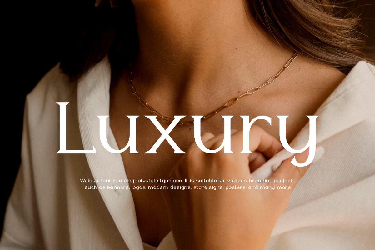 Wefalor - Modern Serif Font, a Script Font by QR Design Studio (Photo 2 of 12)