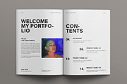 Graphic Design Portfolio Brochure, a Brochure Template by E-Type (Thumbnail 2 of 8)