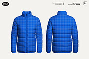 Stand Collar Puffer Jacket Mockup, a Hoody Mockup by Pipello Grafik (Thumbnail 3 of 3)