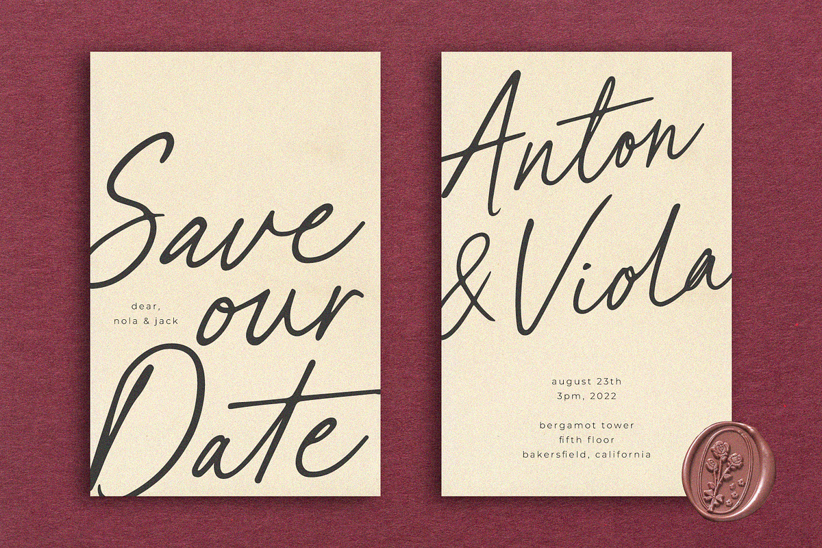 Blue Paradise | Signature Script, a Script Font by Ef Studio (Photo 3 of 13)