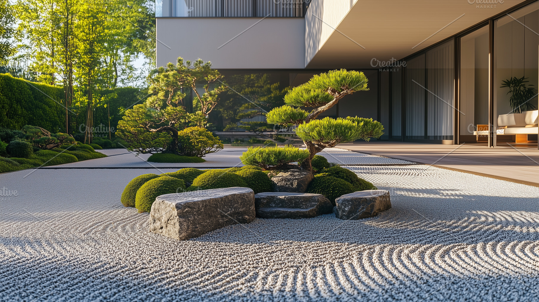 Modern minimalistic house with, an Architecture Photo by MistyDay