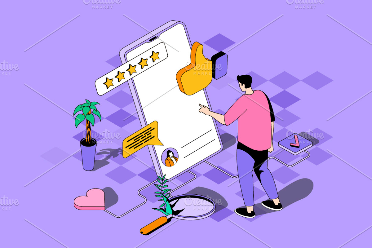 Business Isometric Web Illustrations, a Templates & Theme by alexdndz (Photo 2 of 21)
