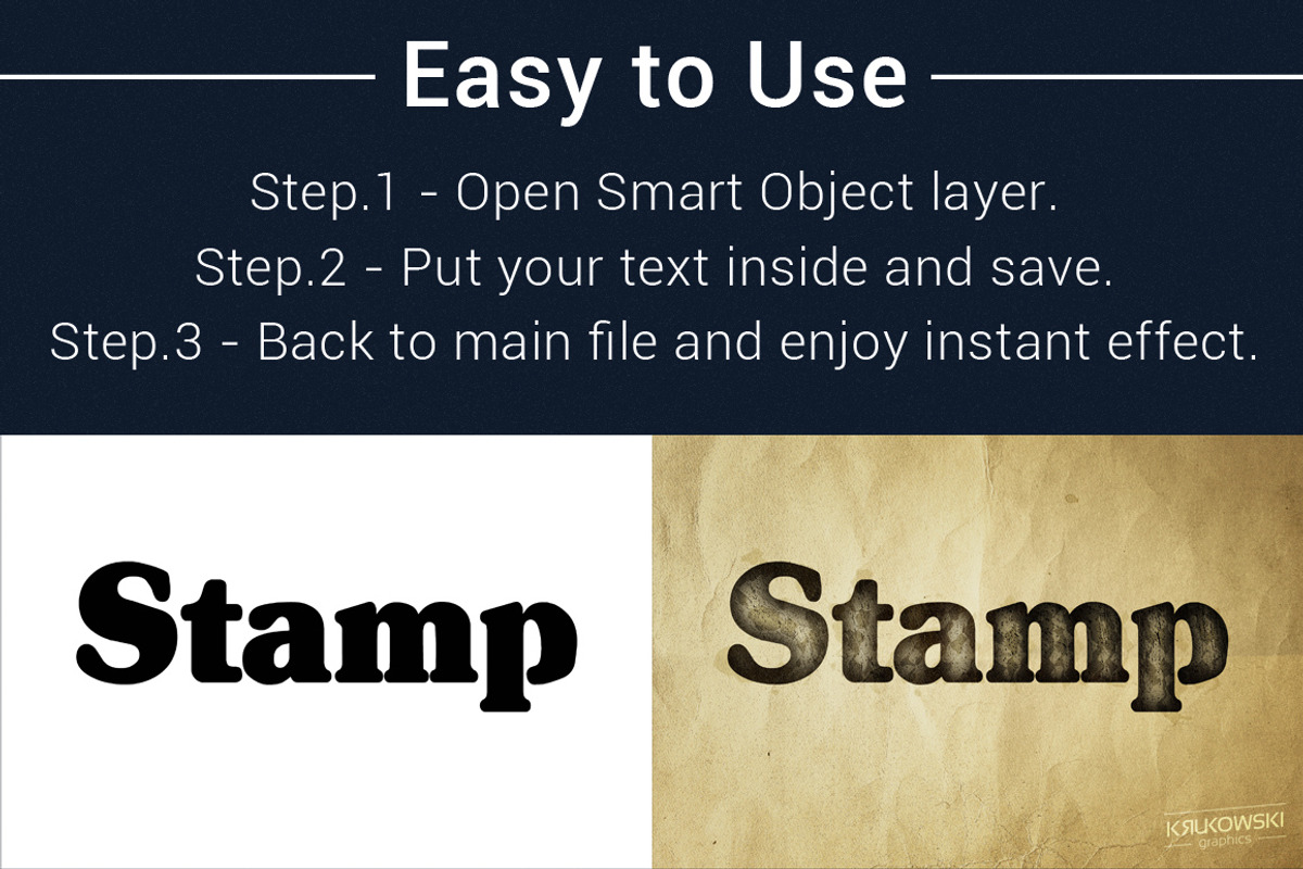 Stamp Ink Text Effects Style preview 5