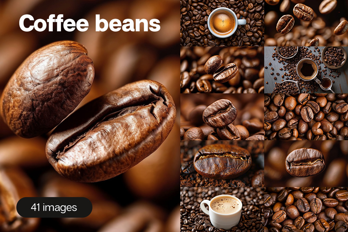 Coffee beans - 41 images, a Food & Drink Photo by Handmadefont (Photo 1 of 12)