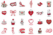 hand drawn Coquette Valentine's Clip, an Illustration by Sublimation Artist (Thumbnail 2 of 6)